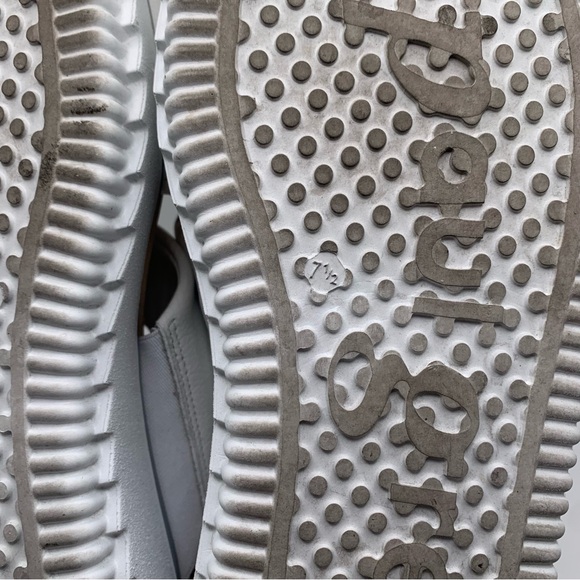 Paul Green Women Tiki Slide Sandal white leather platform size UK 7.5 US 10 1299 - Picture 8 of 8